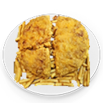 Battered Fried Pizza 