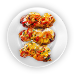 Baked Potato With Cheddar && Mozzarella 